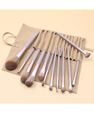 12-Piece Beauty Tools Foundation & Eye Shadow Brush Set - Slant Cut Makeup Brushes for Flawless Application | International Shipping Available - Buy Online on GoSupps.com