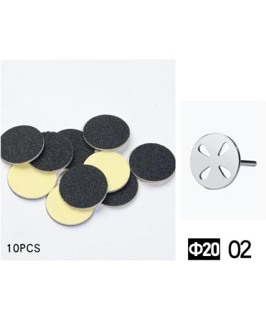TQUXNGA 15/20/25mm Sanding Paper with Metal Disk Shaft Pedicure Tool Foot Dead Skin Remover Feet Care Salon Manicure Tools Plane 25mm - Buy Online on GoSupps.com