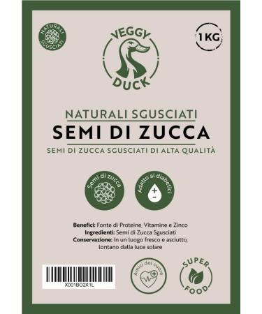 Veggy Duck - Squash Seeds (1 kg) - Peeled | Salt Free - Buy Online on GoSupps.com