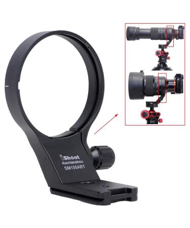 iShoot Lens Collar Tripod Mount Ring Support Holder BracketCompatible with Sigma 105mm f/1.4 DG HSM Art (EF/FX/FE/L Mount) & Sigma 100-400mm f/5-6.3 DG DN OS (E/L Mount) Lens, Bottom is Arca Fit Plate - Buy Online on GoSupps.com