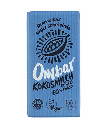 OMBAR Ombar - Organic Raw Chocolate Dark Coconut Milk - 35g - Pack of 10