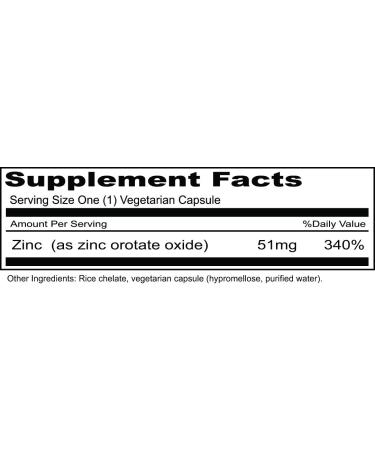 Priority One Vitamins Zinc Orotate 100 Vegetarian Capsules - Support Healthy Immune System - Buy Online on GoSupps.com