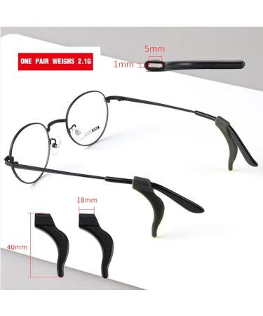 OSUWLSI Non-Slip Glasses Temples 6 Pairs of Soft Silicone Ear Hooks & Frame Holders for Secure Fit - Buy Online on GoSupps.com