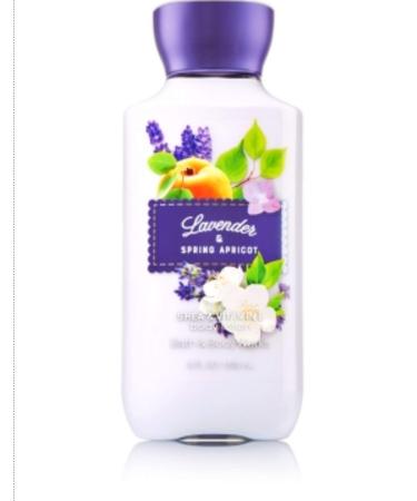 Bath and Body Works Lavender Spring Apricot Foaming Sugar Scrub 8 Ounce Full Size