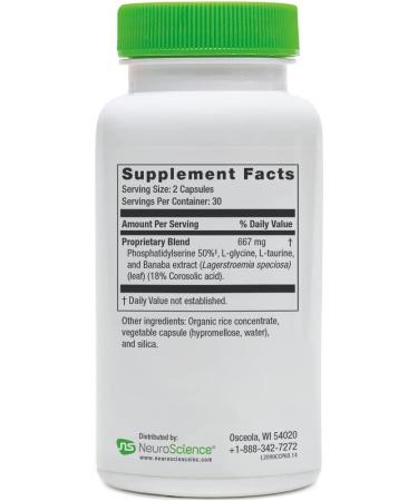 NeuroScience Calm CP - 60 Capsules for Ultimate Stress Relief & Mental Clarity - Buy Online on GoSupps.com