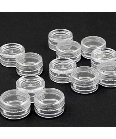 Buy 50 Plastic Cosmetic Sample Containers (3g) - Small Transparent Round Jars for Face Cream Lip Balm and Lotion - Perfect for Travel & Storage - Buy Online on GoSupps.com