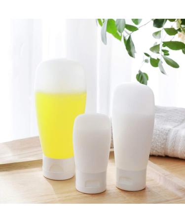 Lurrose 4PCs 60ml Travel Bottles - Refillable Silicone Containers for Shampoo Conditioner Lotion & Body Wash - Safe and Convenient Travel Accessories - Buy Online on GoSupps.com