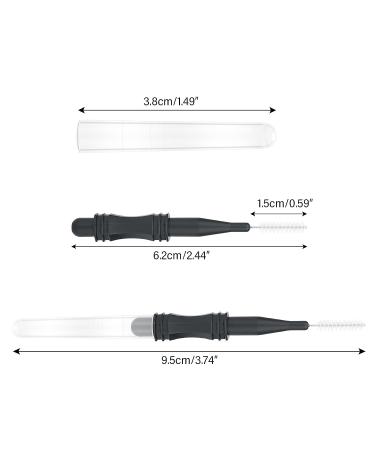20PCS Micro Eyebrow & Eyelash Brush Set for Extensions & Lamination - Black - Buy Online on GoSupps.com