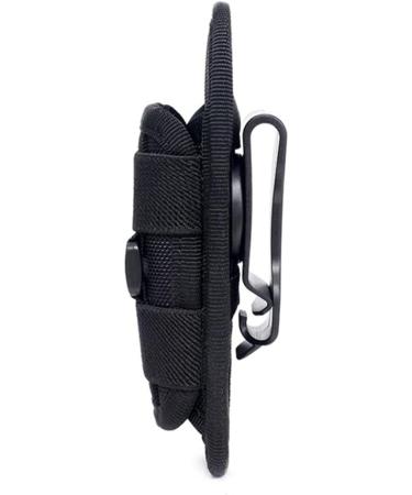 Nuzama Tactical Flashlight Holder - Molle LED Holster with 360 Rotatable Clip for Camping & Hiking - Black - Buy Online on GoSupps.com
