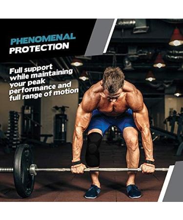 POWERLIX Knee Compression Sleeve (Pair) - Ultimate Knee Brace for Pain Relief and Support in Running, Basketball, Volleyball, Weightlifting, Gym - Men & Women - Buy Online on GoSupps.com