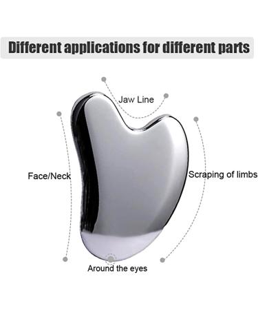 Fidqiog Natural Terahertz Gua Sha Facial Tool Stone Terahertz Energy Gua Sha Facial Tool Guasha Board Beauty Tools for Lymphatic Drainage Body Skin(Holeless) - Buy Online on GoSupps.com