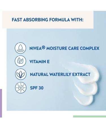 NIVEA Refreshing Day Cream (50ml) Day Cream for Women Provides 24 Hour Moisture NIVEA Face Cream Enriched with Vitamin E and SPF 30 for Normal Skin 1 g (Pack of 1) Refreshing day cream SPF30 - Buy Online on GoSupps.com