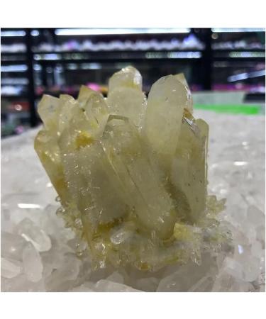 1pc Natural Yellow Crystal Cluster Stone geomantic furnishings degaussing Transfer Topaz Ornaments Crystal JIZTGEDM (Size : 430-450g) - Buy Online on GoSupps.com