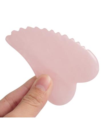 Powder Crystal Jade Scraping Board Facial Beauty Tool Powder Crystal Big V With Thorns