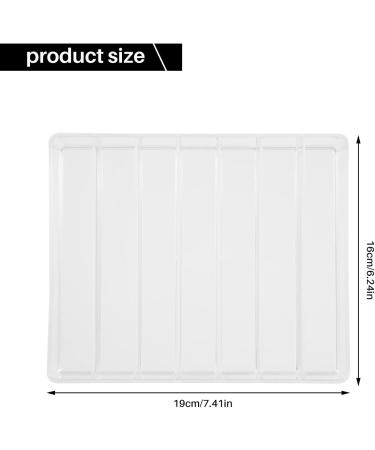 Ruuizksa Eyeshadow Palette Organizer - 7 Sections Divided Makeup Acrylic Palette Holder for Makeup Vanity Cosmetics - Buy Online on GoSupps.com