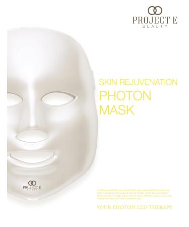 7-Color LED Face Mask for Light Therapy | Anti-Aging Skin Care | Boost Collagen & Brighten Skin | Project E Beauty - Buy Online on GoSupps.com