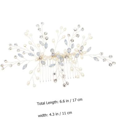 FRCOLOR 1pc hair comb Crystal Side Comb Wedding Hair Clips Wedding Headwear Jewelry Hair Styling Accessory Women Jewelry bridal headpieces for wedding diamond Miss Accessories manual alloy - Buy Online on GoSupps.com