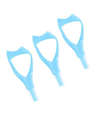 3Pcs Blue Plastic Eye Lash Mascara Guard Applicator with Comb - Eyelash Curlers Shields for Perfect Application - Buy Online on GoSupps.com