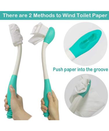 Long Reach Toilet Aid Wiper for Seniors & Handicap - Self Assist Bathroom Butt Wipe Tool for After Surgery or Pregnant Women - Buy Online on GoSupps.com