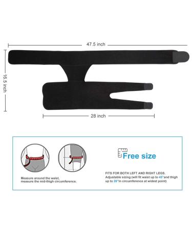 AYNEFY Groin Compression Hip Brace - Gentle Support for Leg Pain Relief & Burning Sensation - International Shipping Available - Buy Online on GoSupps.com
