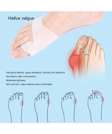 Hallux Valgus Corrector - 2 Pairs Elastic Breathable Toe Separator Cushion - Bunion Hallux Valgus Correction Tool (White) - Buy Online on GoSupps.com
