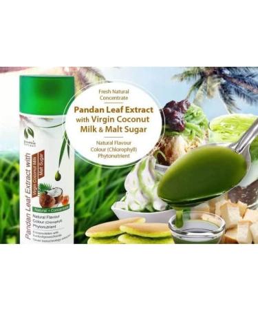 9x Fresh Natural Pandan Leaf Extract with Virgin Coconut Milk & Malt Sugar - 200g - Buy Online on GoSupps.com