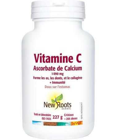 New Roots Herbal - Calcium Ascorbate - 227g - Crystals 100% Pure - Contains Vitamin C - Buy Online on GoSupps.com