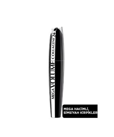 L'Or al Paris Mega Volume Collagene 24h Mascara - Black | Achieve Mega Voluminous Eyelashes | 9 ml - 1 Pack - Buy Online on GoSupps.com