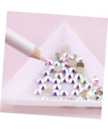 DOITOOL 60 Pcs Nail Point Drill Pencil Manicure Accessory Creative Manicure Pen Beads Crystal Diamond Pen Nail Art Picking Pen Nail Gem Jewelry Pen Gems Accessories Wood Rhinestones White - Buy Online on GoSupps.com