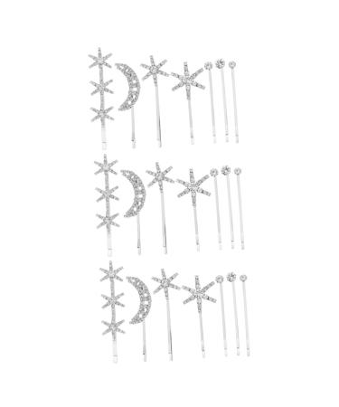 minkissy 3 Sets Fringe Bobby Pin Hair Clips for Teen Girls Wedding Hair Clip Hair Barrettes for Women Girls Hair Barrettes Girl Hair Clips Star Hair Accessories Headgear Bangs Alloy