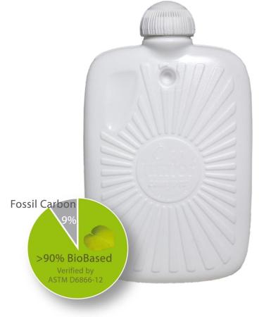 Hugo Frosch Children's Eco Hot Water Bottle 0.8L with Knitted Pug Beige-Melange Cover | Sustainable Comfort for Kids - International Shipping Available - Buy Online on GoSupps.com