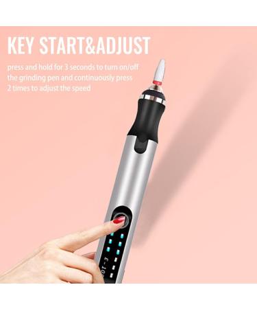 kawehiop Electric Nail Drill Professional Metal Wireless Manicure Pedicure Multi-functional Drilling Rotary Tool Wood Hardware Grinding - Buy Online on GoSupps.com