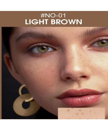 Natural Lifelike Fake Freckles Makeup Pen - Long-Lasting & Waterproof - Sun-Kissed Skin - Dark Brown, Light Brown, Coffee, Chestnut - Buy Online on GoSupps.com