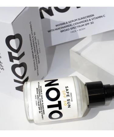 NOTO Botanics Safe Sun SPF 30 - Clean & Natural Sunscreen (2 fl oz) | Non-Toxic Beauty for All Skin Types - Buy Online on GoSupps.com