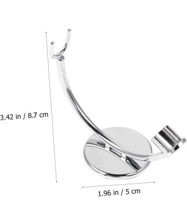 FOMIYES 2-Pack Stainless Steel Brush Holder & Razor Organizer | Men's Shaving Storage | Ideal Gifts for Him | Durable & Adjustable | 10.5x8.7cm - Buy Online on GoSupps.com