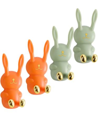 Zerodeko 8 PC Sticky Hooks - Caricature Connector Holder Luffa Shaver & Bathroom Towel Key Holder - No Track ABS Socket for Washcloths - Buy Online on GoSupps.com