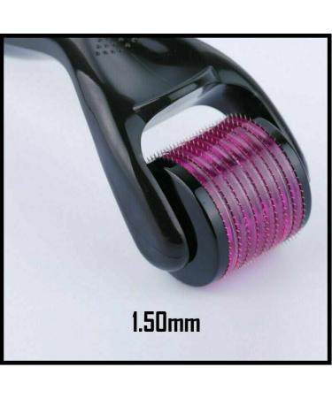 540 Titanium Needles Derma Roller for Hair Growth - 1.5mm Micro Needle Roller for Men and Women - Stimulate Beard and Hair Growth - Beard Trimmer Included - Buy Online on GoSupps.com