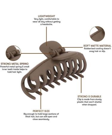 Grehge - 8 Piece Hair Clips (Neutral Tones) - Buy Online on GoSupps.com