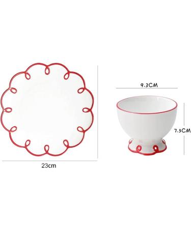 Breakfast Tray Hollow Ceramic Plate Coffee Cup Dessert Bread Plate Tableware Practical Plate Milk Tea Cup Kitchen Tableware. Kitchenware (Color : Plate) - Buy Online on GoSupps.com