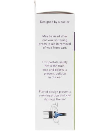 Ezy Dose Ear Wax Cleaner for Humans - Includes 10 Saline Packs - Antibacterial Syringe with Tri-Stream Tip - Buy Online on GoSupps.com