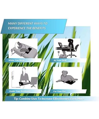 Universal Grounding Mat Sheet-Therapy Potential EMF and ESD Protection Reduce Inflammation Sleep Assist and Helps with Anxiety with 1 Grounding Wrist Band and 2 Cords - Buy Online on GoSupps.com