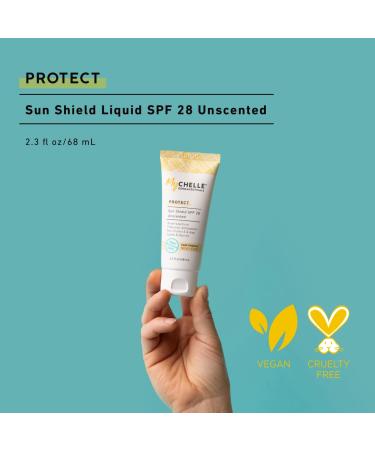 MyCHELLE Sun Shield SPF 28 Unscented - Reef Safe Zinc Sunscreen with Vitamin E & Aloe (Travel Size 2.3 Fl Oz) - Buy Online on GoSupps.com