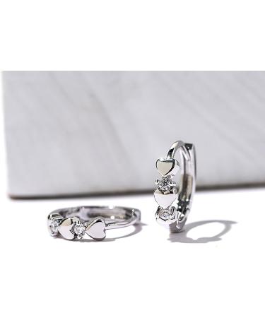 Heart Earrings for Women - Silver A | Fashionable Jewelry for Every Occasion - Buy Online on GoSupps.com