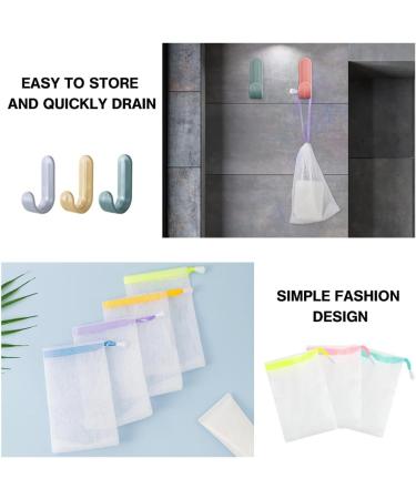 Utmach 20-Pack Colorful Nylon Soap Bags for Facial Cleaning | Foam Mesh Pockets with Hooks - Ideal for Swimming & Travel - Buy Online on GoSupps.com