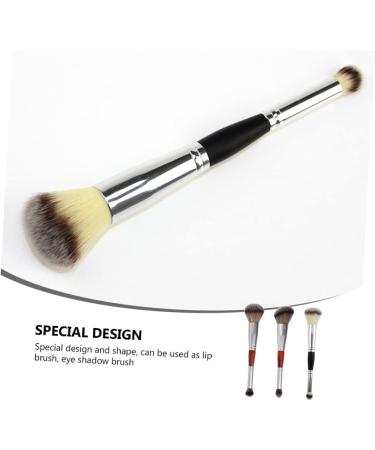 Outanaya 3pcs Double-ended Makeup Brush Eyeshadow Brush Double Head Brush Foundation Artificial Fiber - Buy Online on GoSupps.com