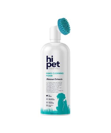 HiPet Paw Cleaner Foam, Paw Cleaner for Dogs and Cats, Cat and Dog Paw Moisturizer, Effortless and Easy-to-Use Bottle Design Dog Feet Cleaner, 150 mL / 5.07 Fl Oz