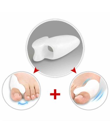 Hallux Valgus Correction Toe Separator - Silicone Gel 6 Pack BPA-Free Universal Size for Pain Relief - Buy Online on GoSupps.com