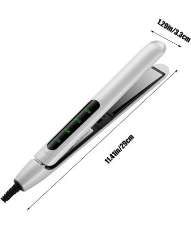 Portable 2-in-1 Hair Straightener & Curler - Fast Heating Mini Iron with LCD Display | Perfect for All Hairstyles - XX-Large Black - Buy Online on GoSupps.com