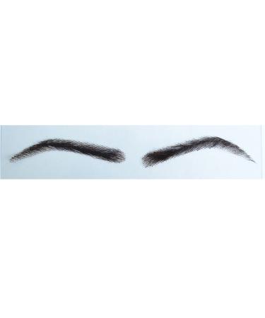 AIRAO Swiss Lace Base Human Hair Eyebrows 1 Pair Style 31B(Natural Black Color) Style 3 1B(Natural Black Color)