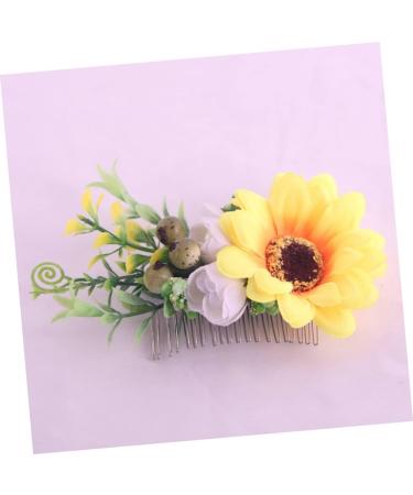 FRCOLOR Wedding Hair Comb Bridal Headpiece for Wedding Bridal Comb Hair Accessories with Flowers Headpiece for Bride Wedding Hair Clip Tiara European and American Hair High - Buy Online on GoSupps.com
